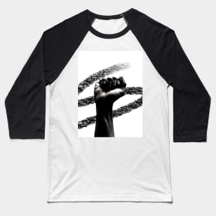 Black Power Baseball T-Shirt